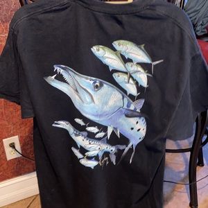Black Guy Harvey Mens L Short Sleeve Tee
